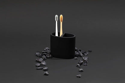 Matte Black Toothbrush Holder for Countertops