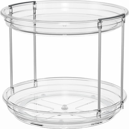 2 Tier Lazy Susan Turntable Organizer