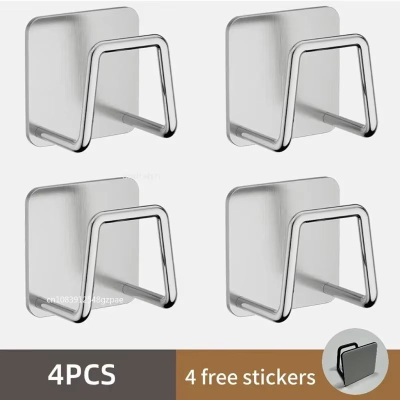 Stainless Steel Sink Sponge Rack - Draining Organizer for Kitchen Supplies (1/3/6 Pcs)