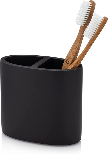 Matte Black Toothbrush Holder for Countertops