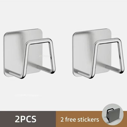 Stainless Steel Sink Sponge Rack - Draining Organizer for Kitchen Supplies (1/3/6 Pcs)