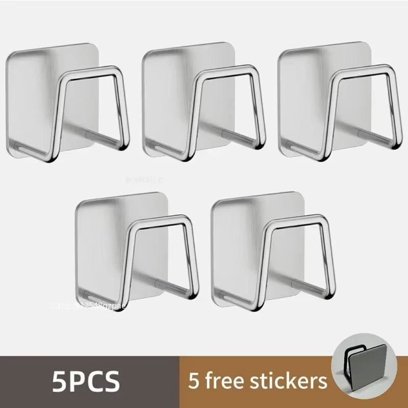 Stainless Steel Sink Sponge Rack - Draining Organizer for Kitchen Supplies (1/3/6 Pcs)