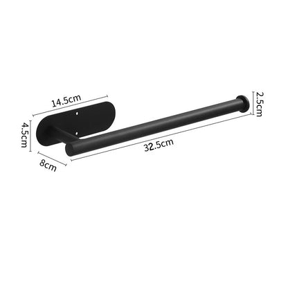 Stainless Steel Wall-Mounted Adhesive Paper, Towel and Plastic Holder
